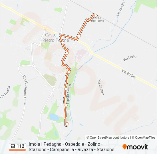 112 Bus Line Map