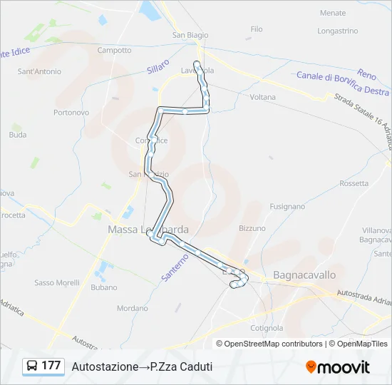 177 Bus Line Map