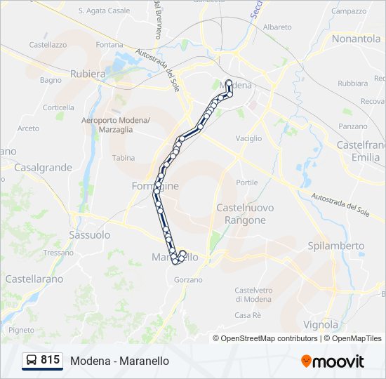 815 bus Line Map