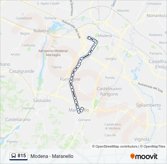 815 Bus Line Map