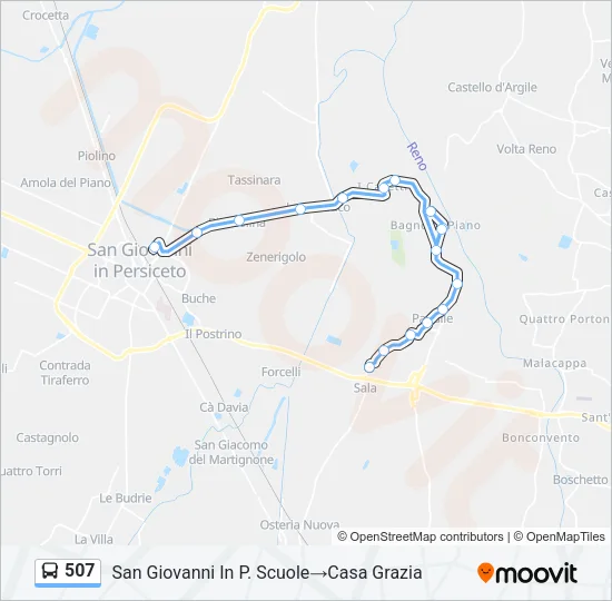 507 Bus Line Map