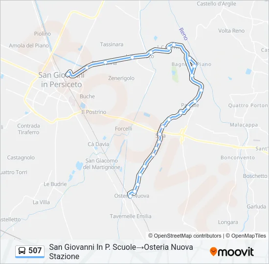 507 Bus Line Map