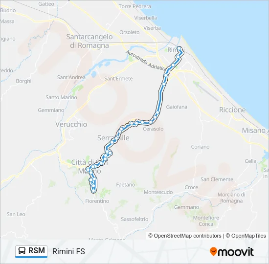 RSM Bus Line Map