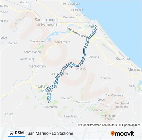 RSM Bus Line Map