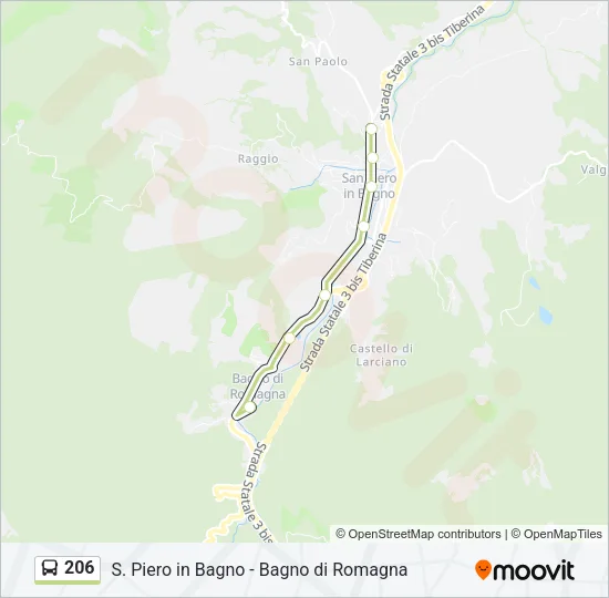 206 Bus Line Map