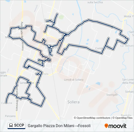 SCCP Bus Line Map