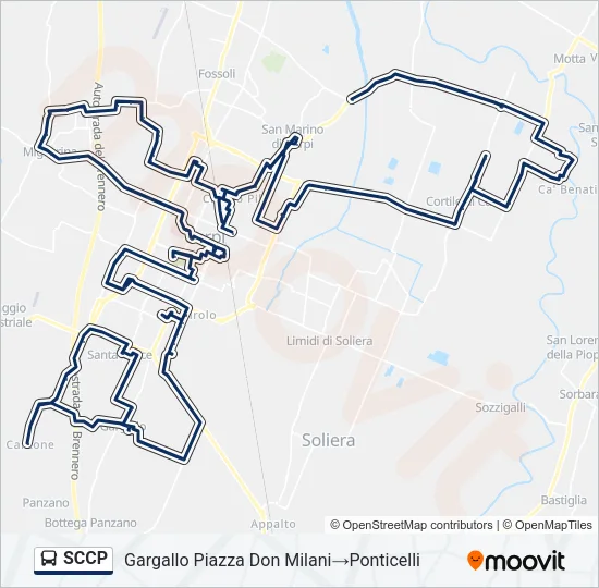 SCCP Bus Line Map