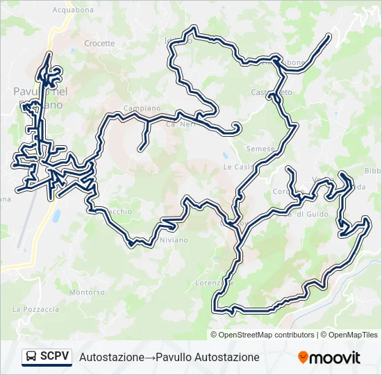SCPV Bus Line Map