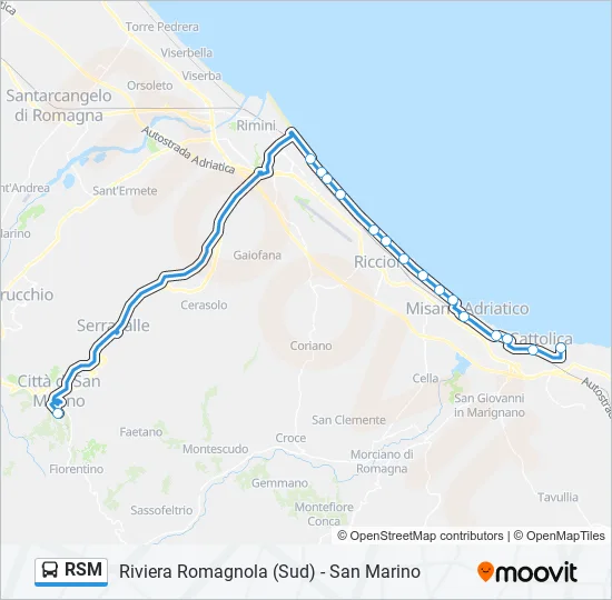RSM Bus Line Map