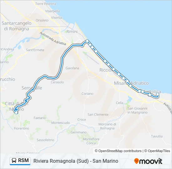 RSM Bus Line Map