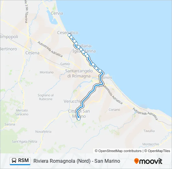 RSM Bus Line Map