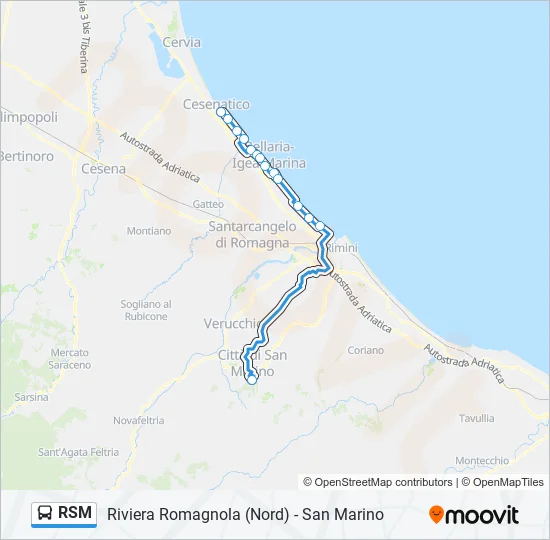 RSM Bus Line Map