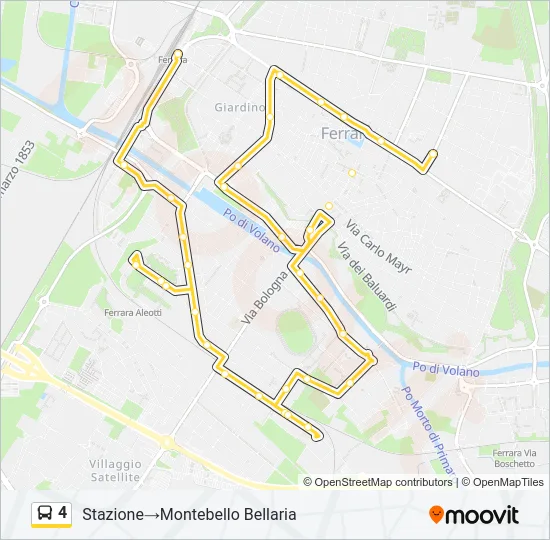 4 Bus Line Map