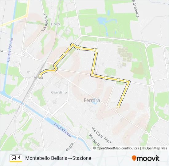 4 Bus Line Map