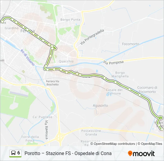 6 Bus Line Map