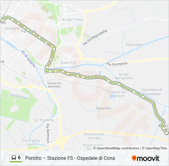6 Bus Line Map