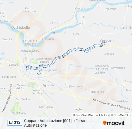 312 Bus Line Map