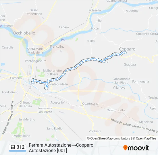 312 Bus Line Map