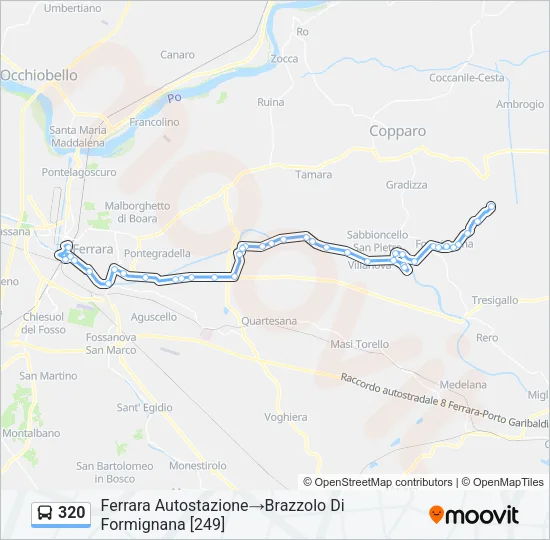 320 Bus Line Map