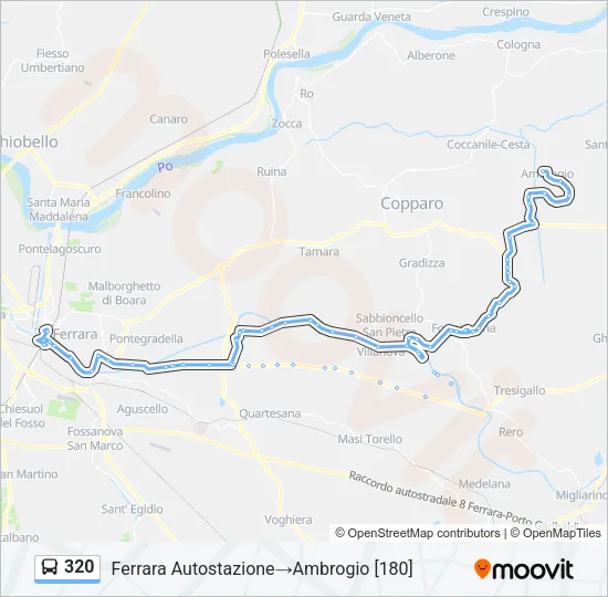 320 Bus Line Map