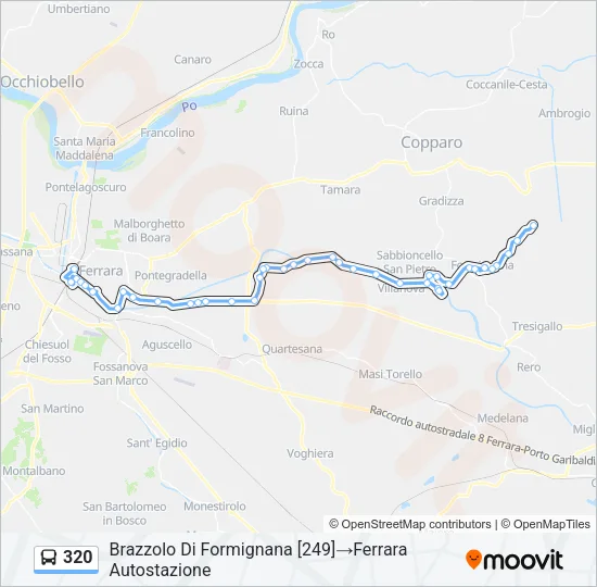 320 Bus Line Map