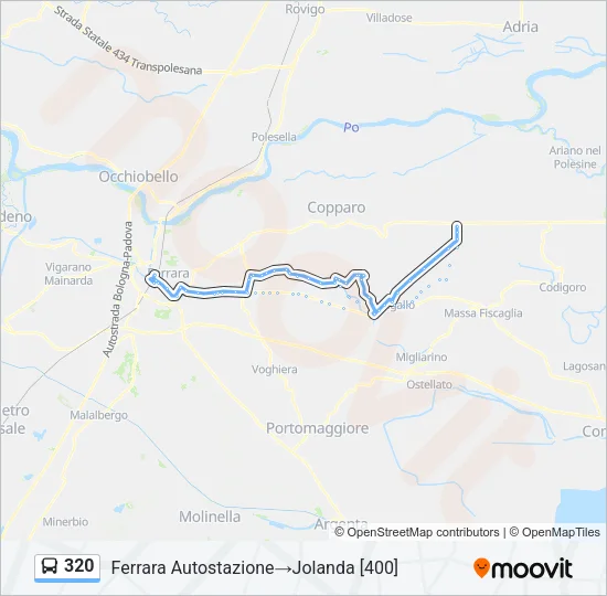 320 Bus Line Map