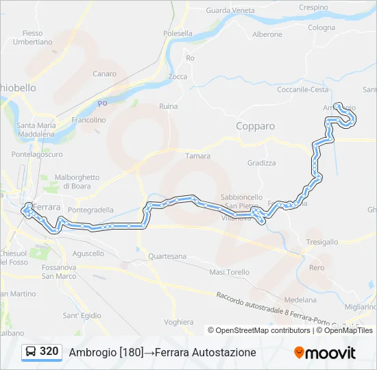 320 Bus Line Map