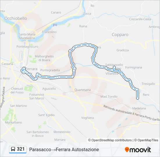 321 Bus Line Map