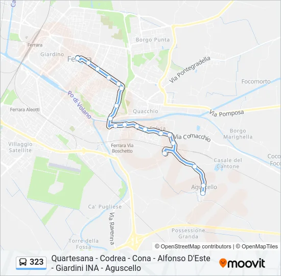 323 Bus Line Map