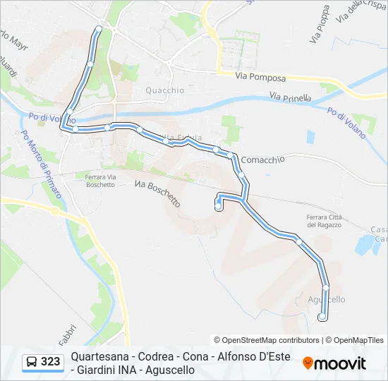 323 Bus Line Map