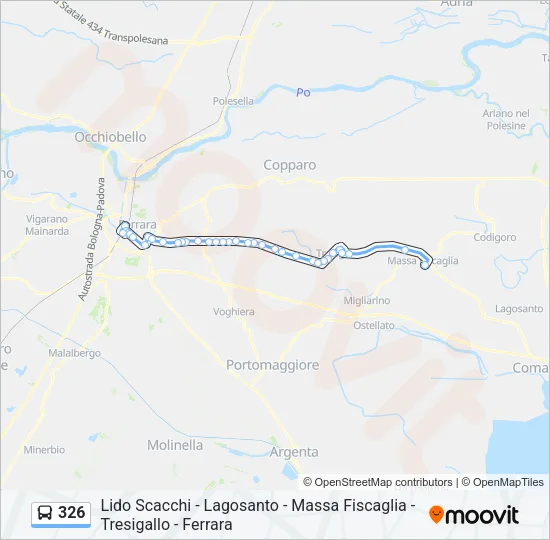 326 Bus Line Map