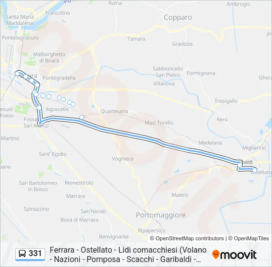 331 Bus Line Map