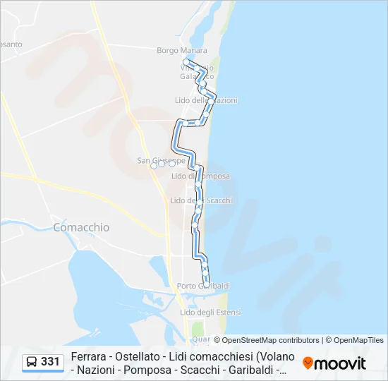331 Bus Line Map