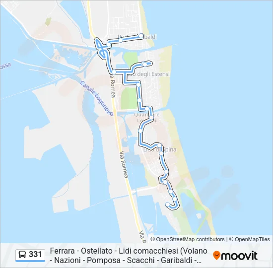 331 Bus Line Map