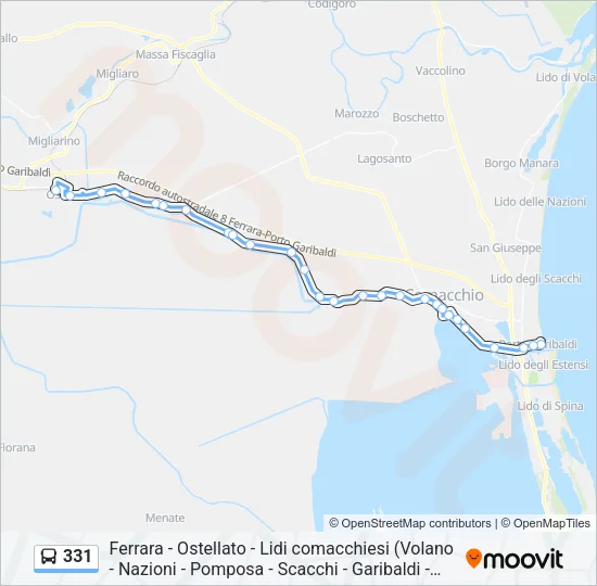 331 Bus Line Map