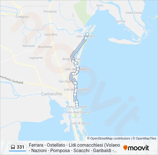 331 Bus Line Map