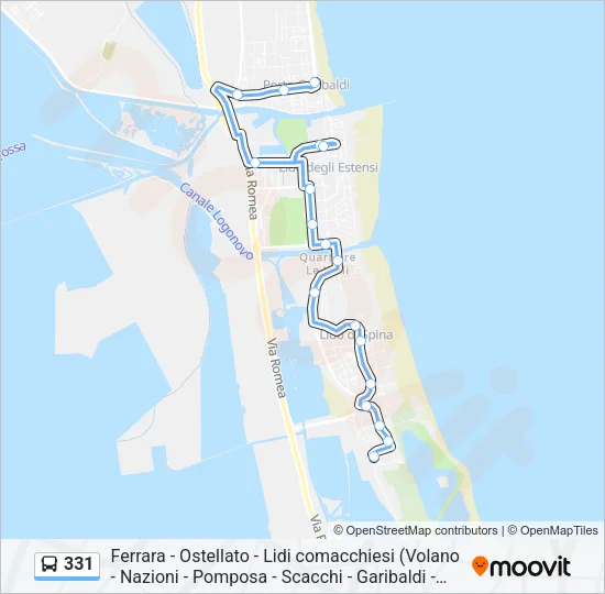 331 Bus Line Map