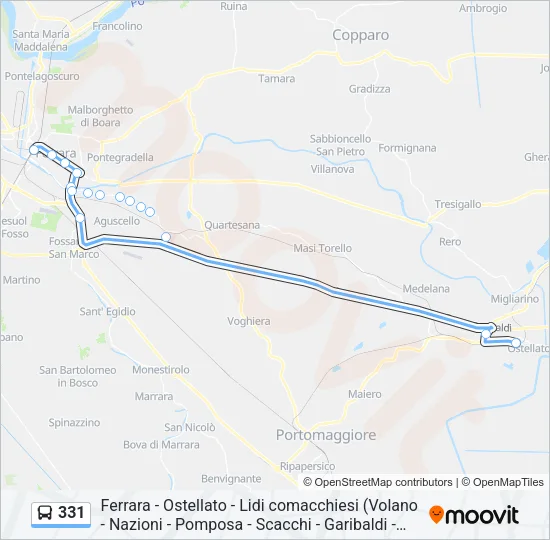 331 Bus Line Map
