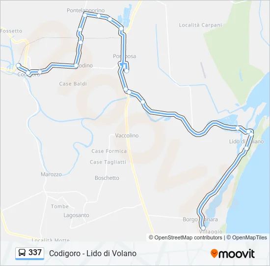 337 Bus Line Map