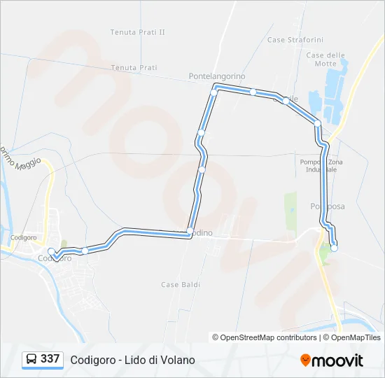 Percorso linea bus 337