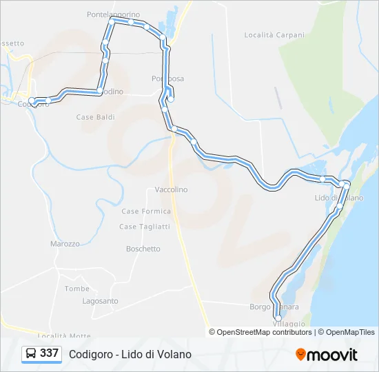 337 Bus Line Map
