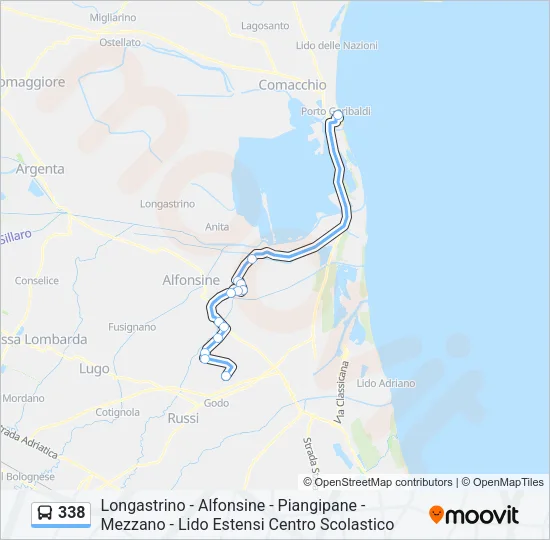 338 Bus Line Map