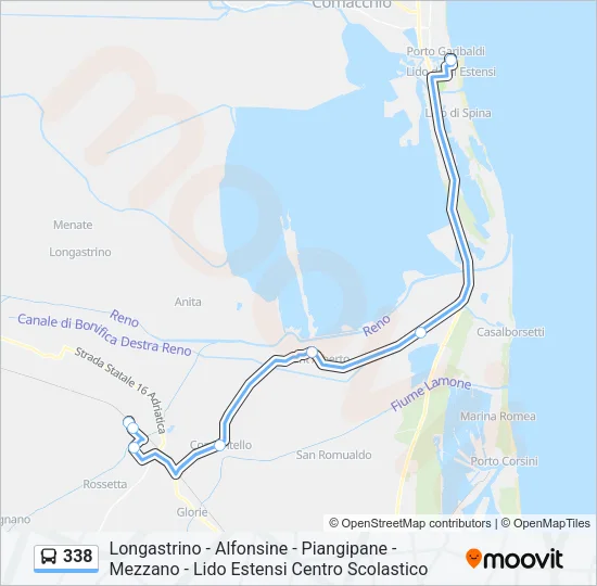 338 Bus Line Map