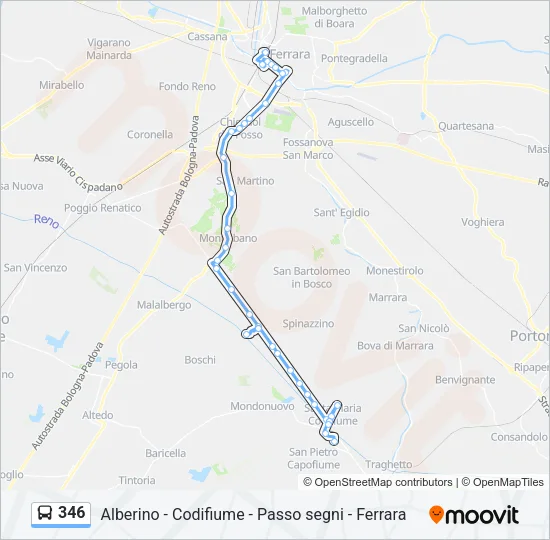 346 Bus Line Map
