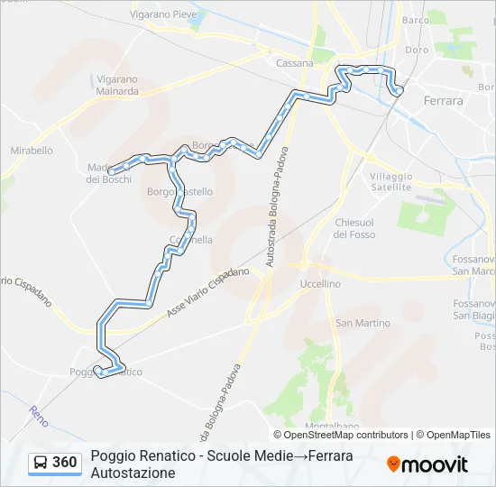360 Bus Line Map