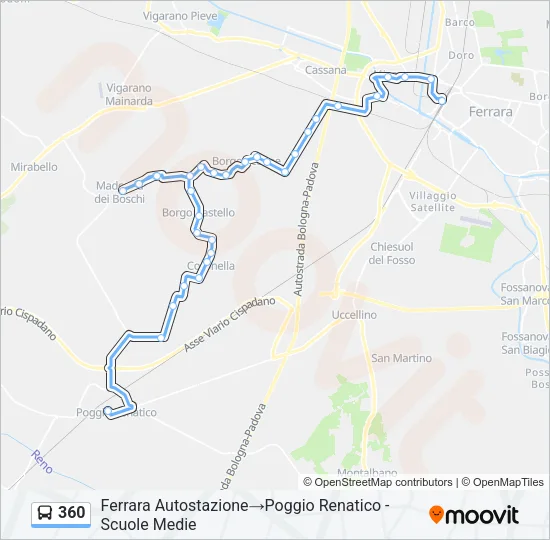360 Bus Line Map