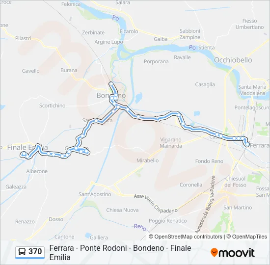 370 Bus Line Map