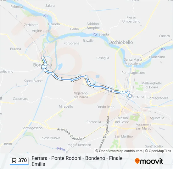 370 Bus Line Map