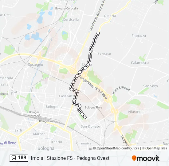 189 Bus Line Map