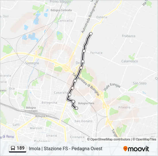189 Bus Line Map